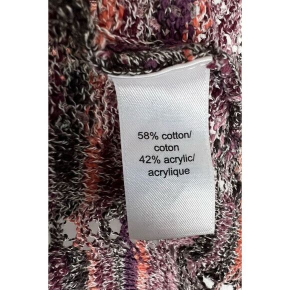 Maurice’s Boho Style Striped Open Knit Sweater - Picture 4 of 4